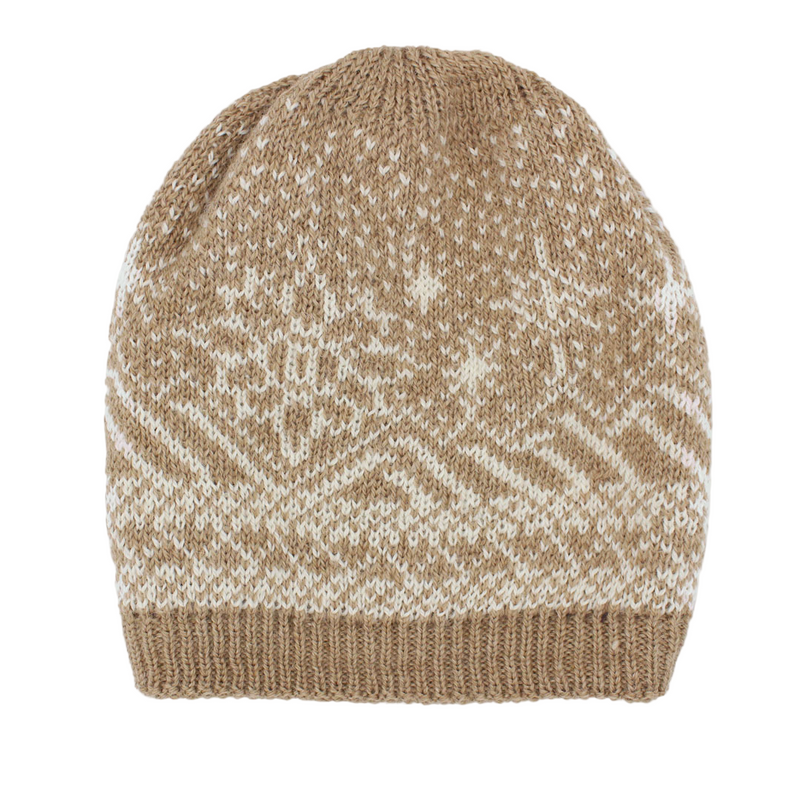 Slouch Alpaca Beanie – USA-made alpaca beanie hat – Fluff Alpaca display picture 3