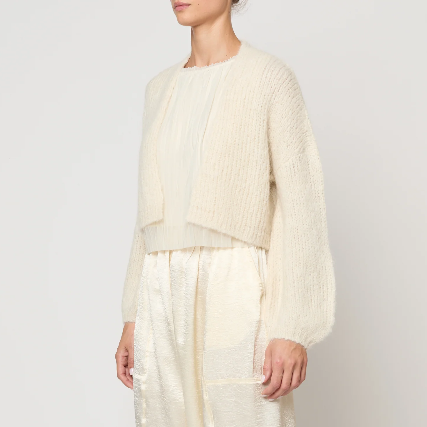 カーディガン glamlips   Mix Col Fluffy Knit Cardigan 6色展開】MIXシャギービッグニットカーディガン | w closet(ダブル
