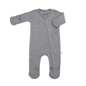 Red Caribou Babies Zipper Jumpsuit