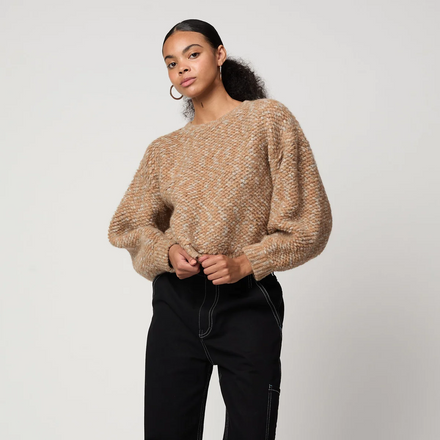 Atelier Delphine French Terry Balloon Sleeve Sweater