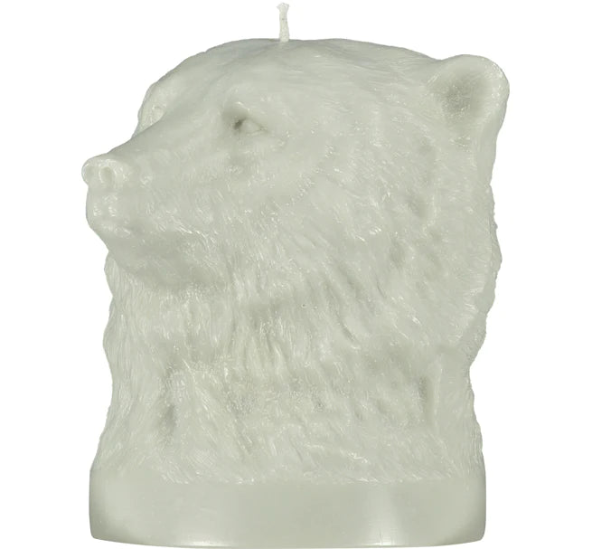 Hand Poured Bear Bust Candle