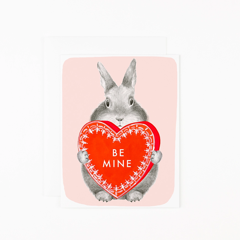 'Be Mine Bunny' Card