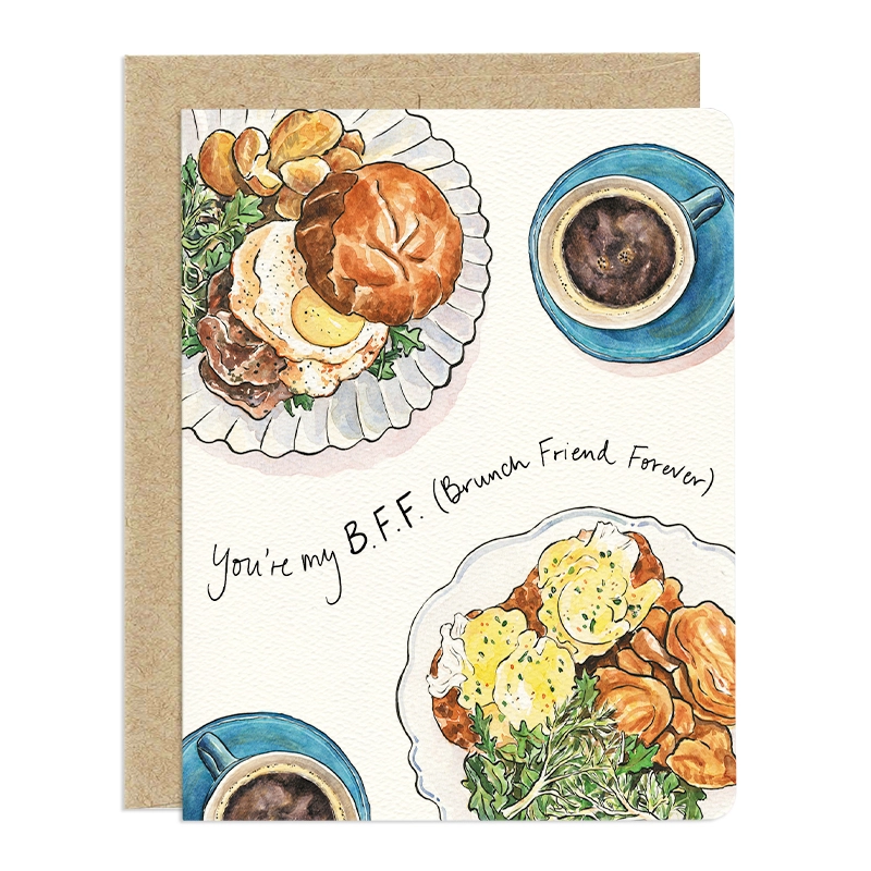 'Brunch Friend Forever' Greeting Card