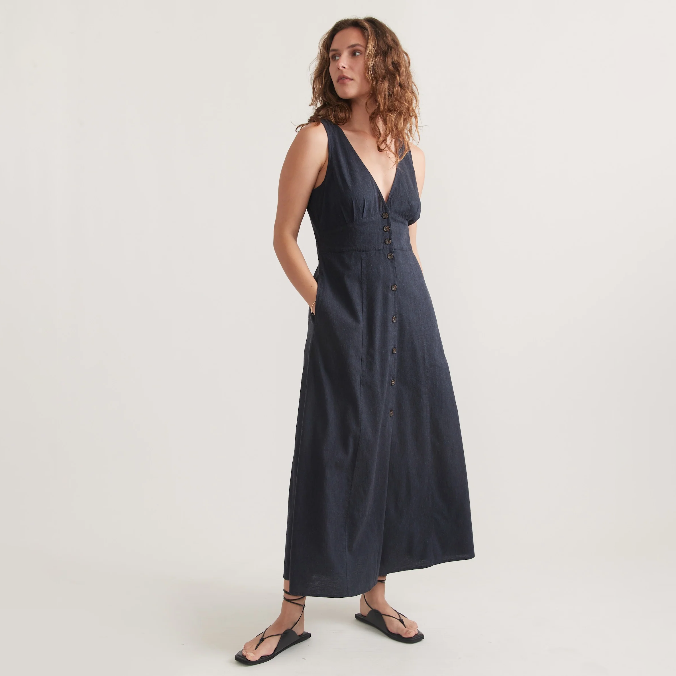 Marine Layer Camila Maxi Dress Fluff Alpaca