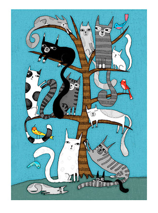 'Cat Tree' Card