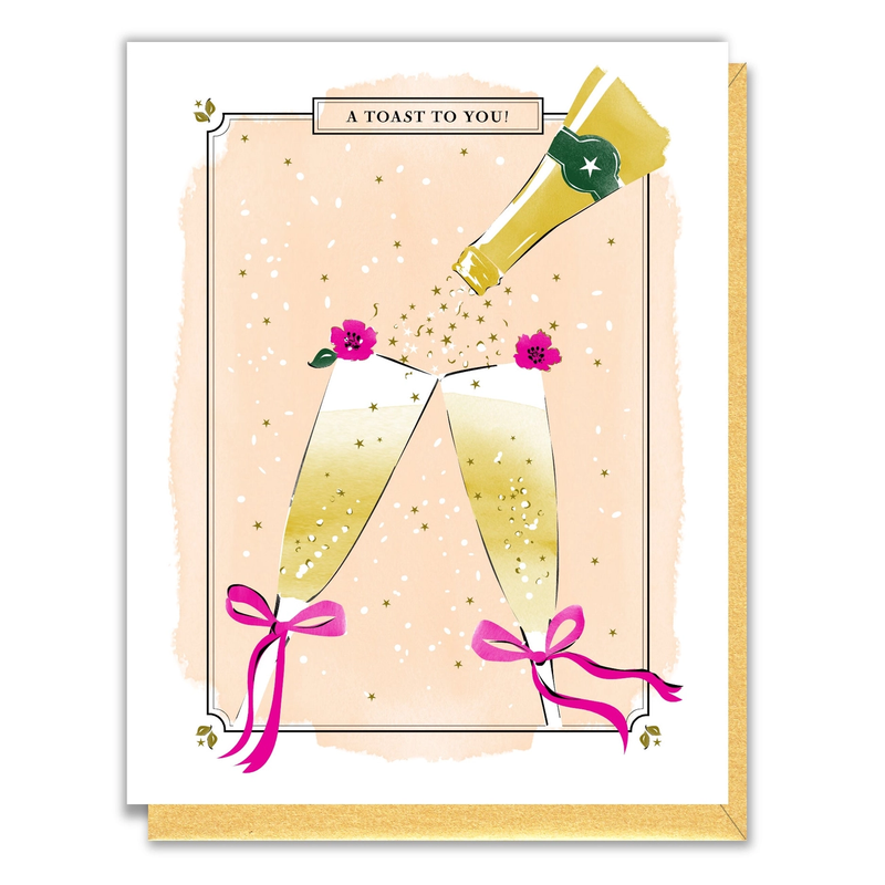 'Champagne Toast' Card