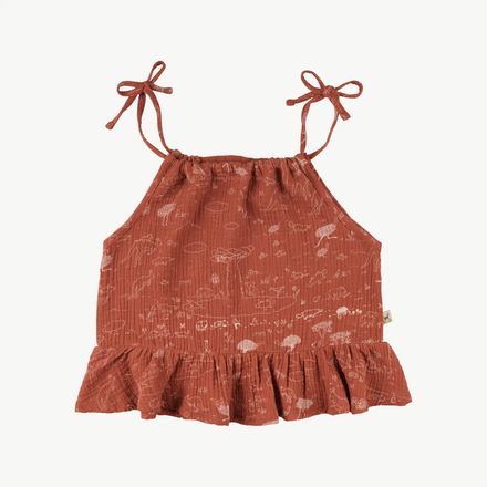 Red Caribou Children's Strap Blouse