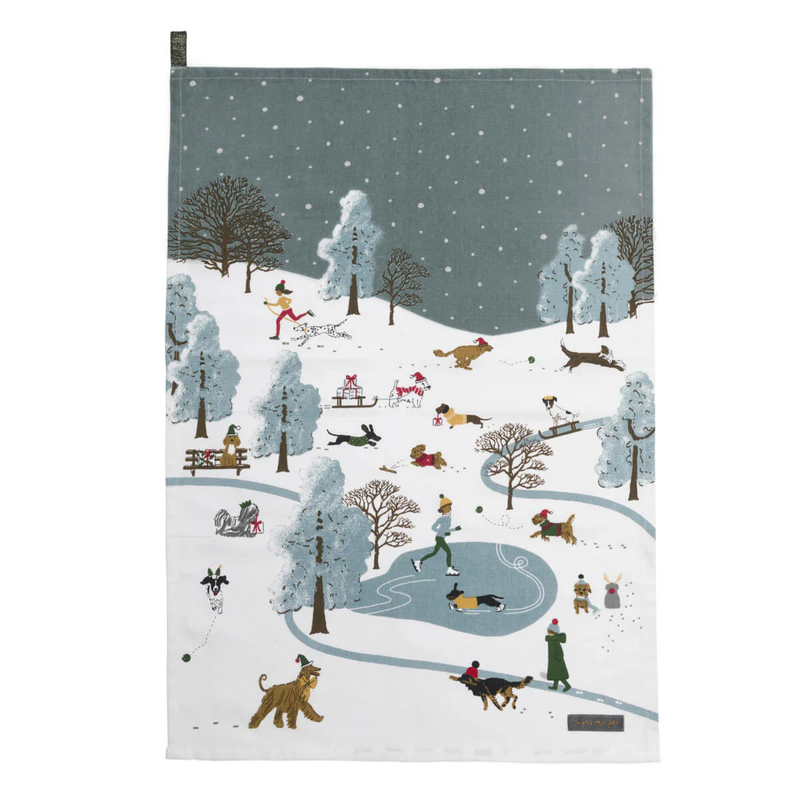 Sophie Allport Christmas Dogs Tea Towels