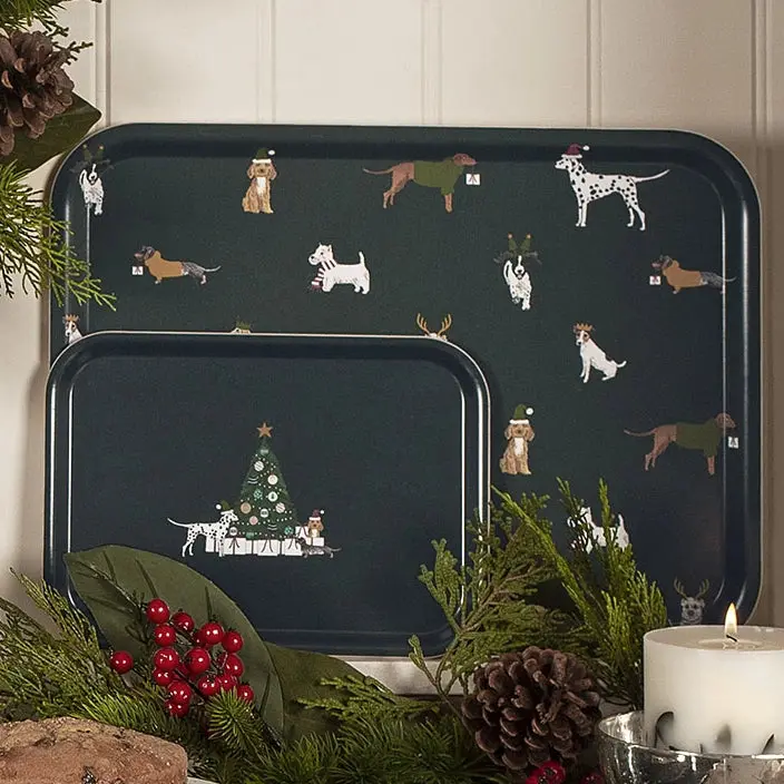 Sophie Allport Christmas Dogs Tray