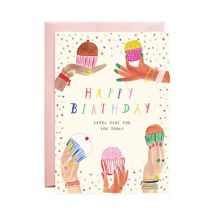 'Confetti Cupcakes' Birthday Greeting Card