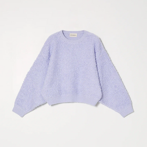 Atelier Delphine Chunky Loop Cotton Balloon Sleeve Sweater