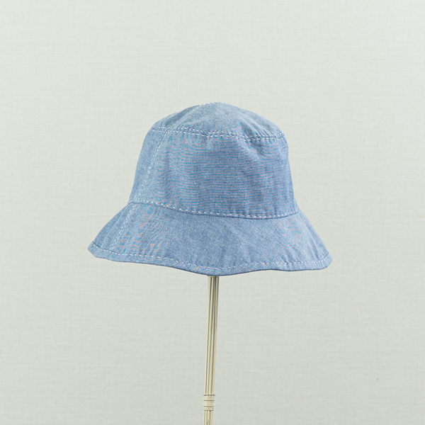 Tsuyumi Cotton Dungaree Sashiko Stitched Bucket Hat