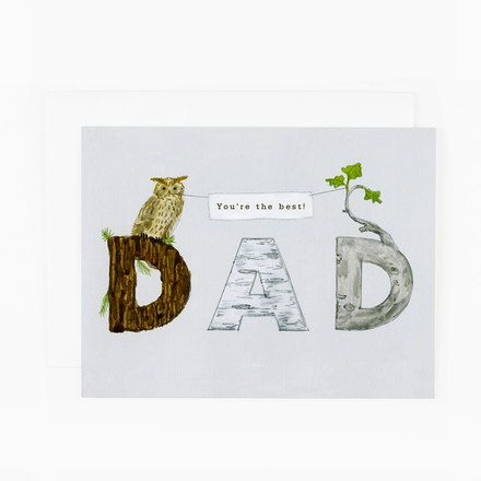 'Dad Whooooo' Card