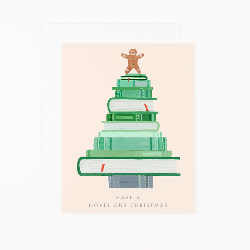 'Have a Novel-ous Christmas' Holiday Card