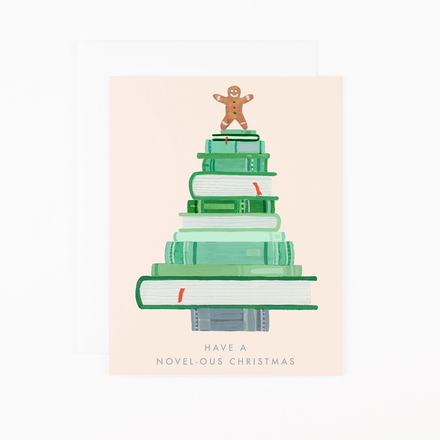 'Have a Novel-ous Christmas' Holiday Card