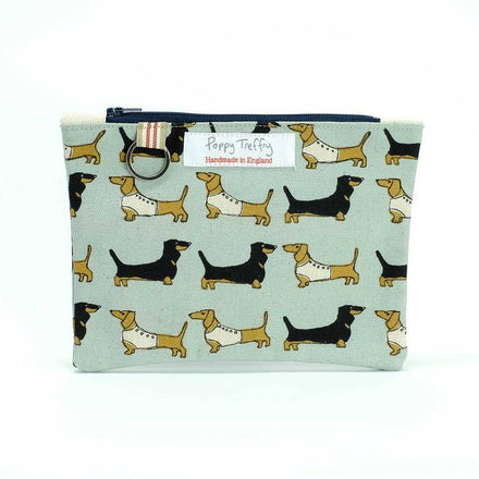 Dachshund Flat Purse with Key Ring