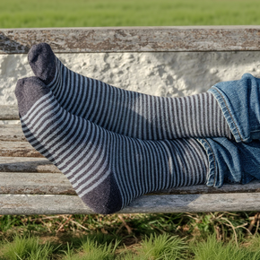 Samantha Holmes Men's Stripey Alpaca Socks