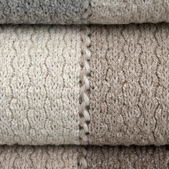 Helen Howe Handmade Eco Luxe Tuck Rib Throw