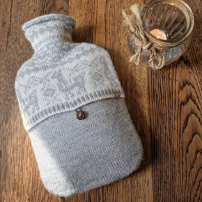 Samantha Holmes Alpaca Fair Isle Hot Water Bottle