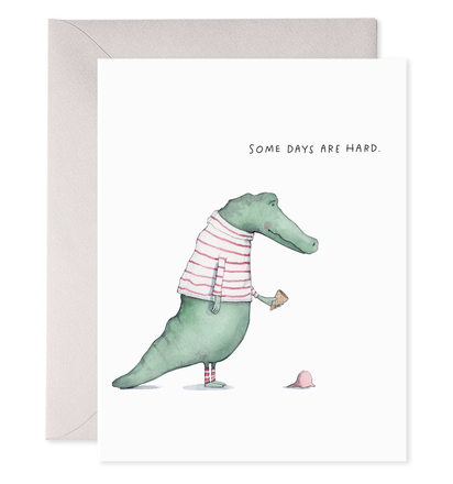 'Alligator Hard Day' Card