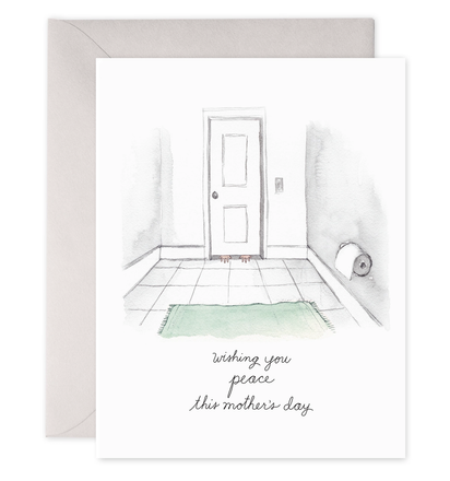 'Bathroom Peace' Card