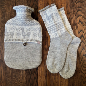 Samantha Holmes Alpaca Fair Isle Hot Water Bottle