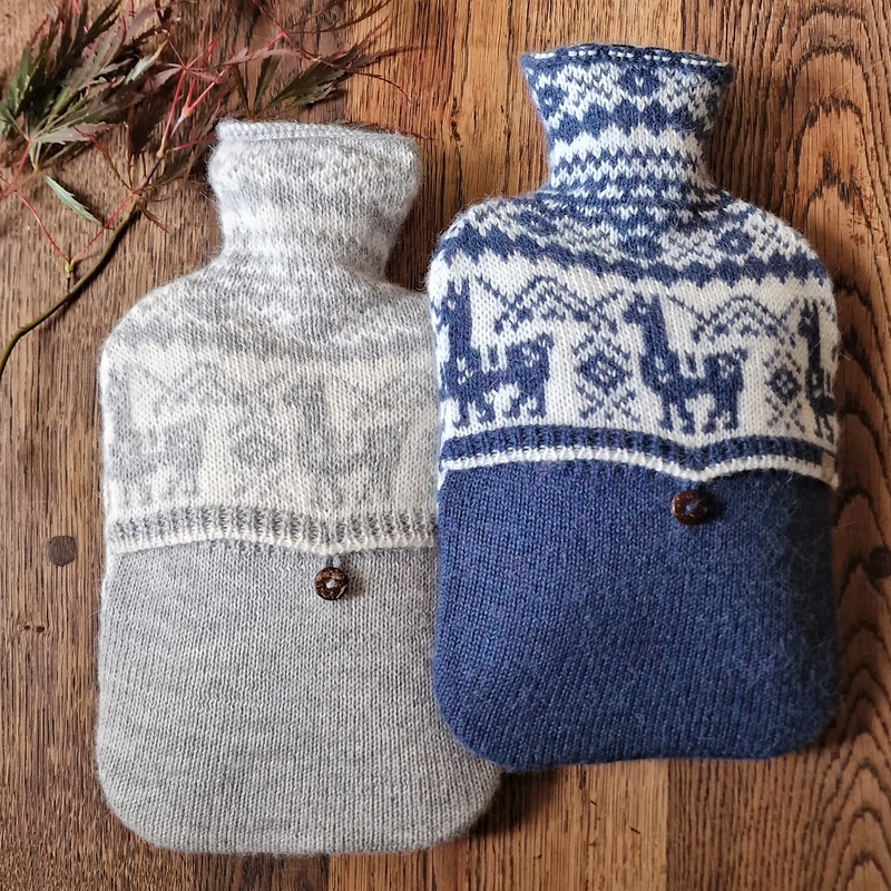 Samantha Holmes Alpaca Fair Isle Hot Water Bottle