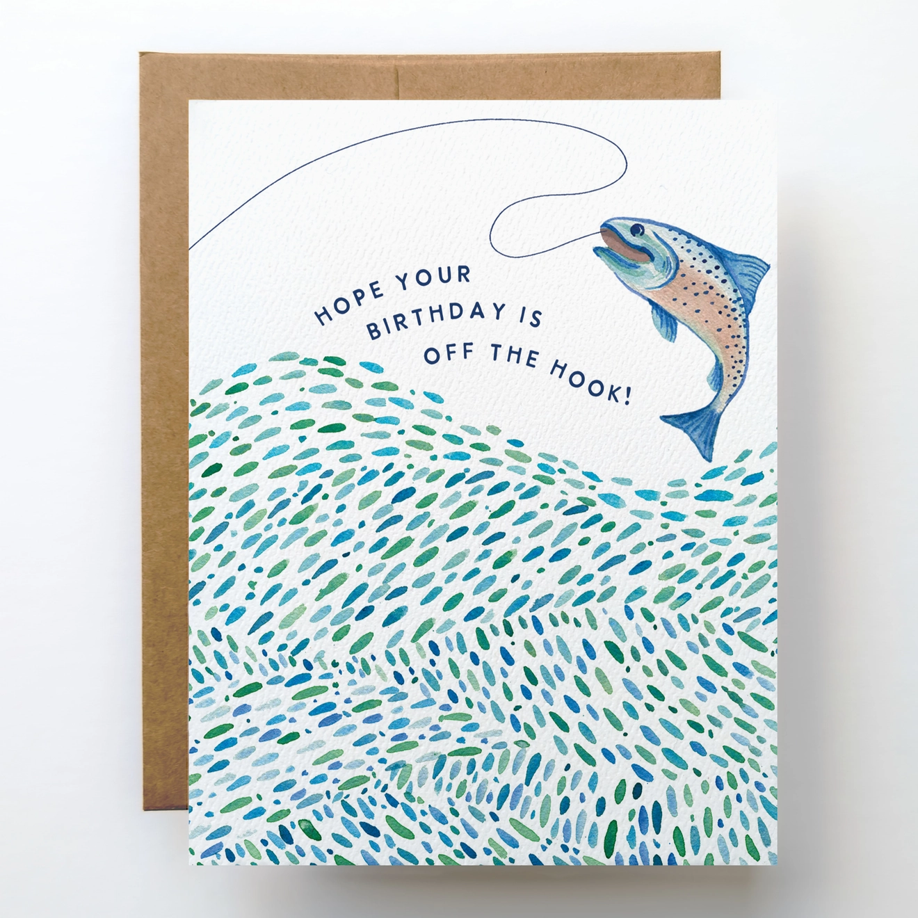 'Fishing' Birthday Card
