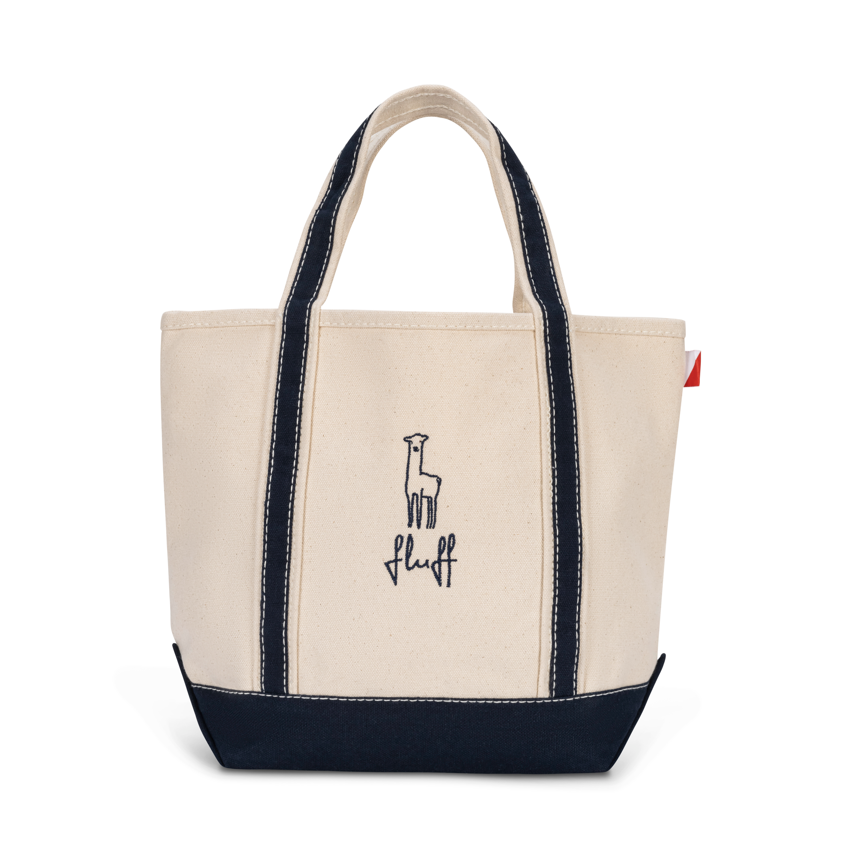 canvas travel tote bags Fluff Alpaca Canvas Mini Tote Bag