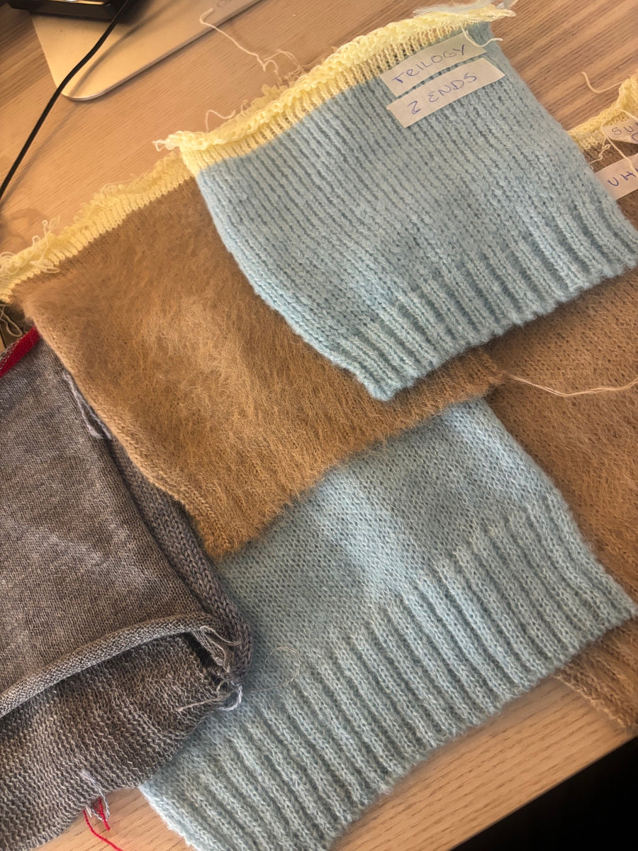 Early sweater knit samples