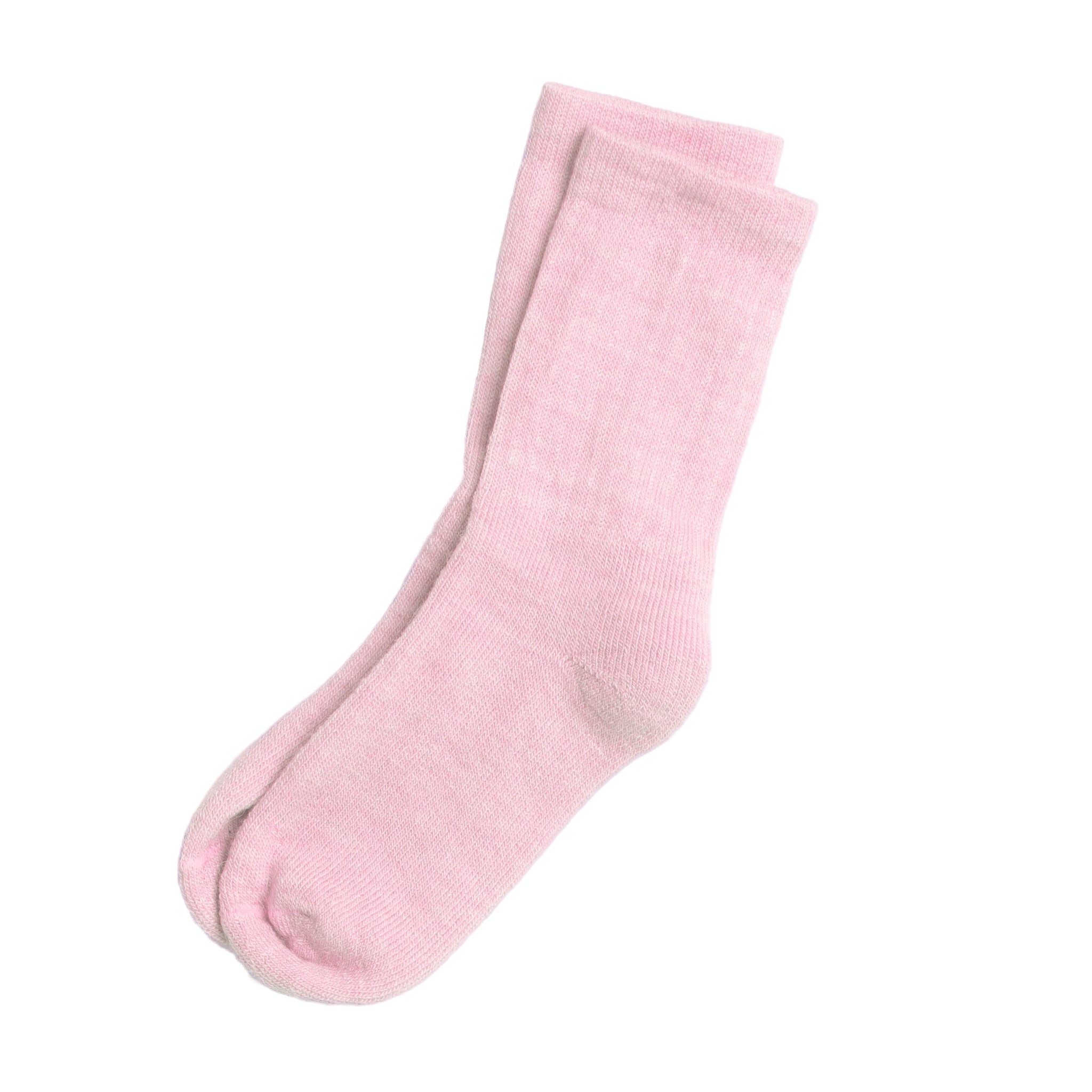 Pink sock on a white background