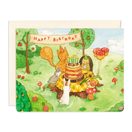 'Forest Friends' Birthday Card