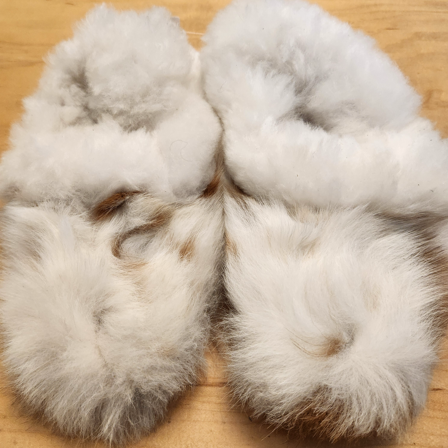Alpaca Fur Fuzzy Slippers M