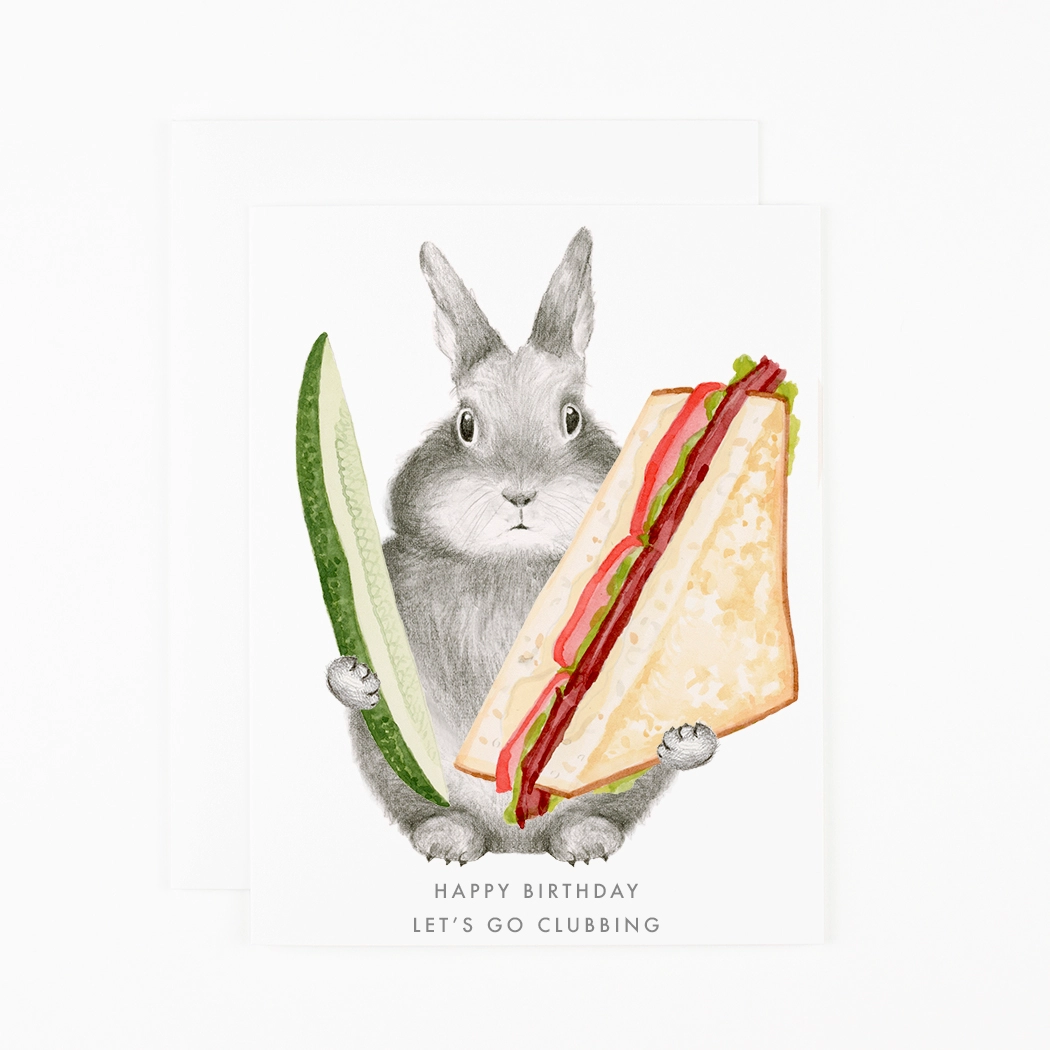 'Let's Go Clubbing' Birthday Card