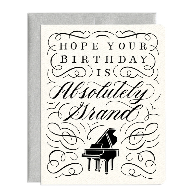 'Grand Birthday' Letterpress Card