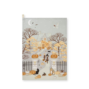 Sophie Allport Trick or Treat Scene Tea Towel