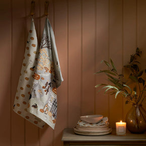 Sophie Allport Trick or Treat Scene Tea Towel