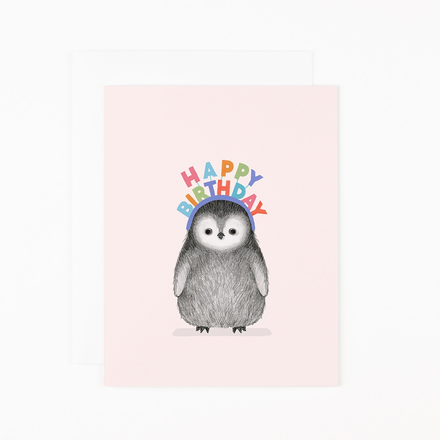 'Happy Birthday Penguin' Birthday Card