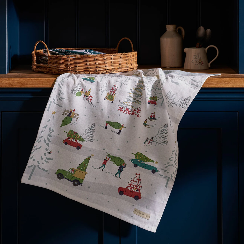 Sophie Allport Home for Christmas Tea Towel