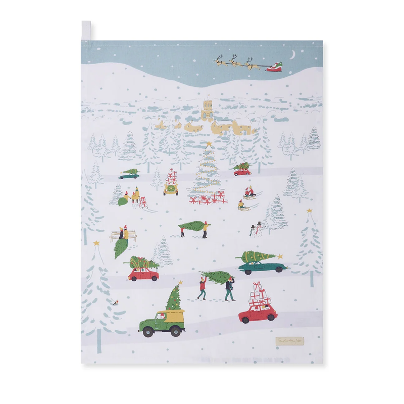 Sophie Allport Home for Christmas Tea Towel