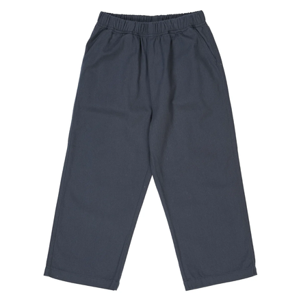 Navy blue pants on a white background