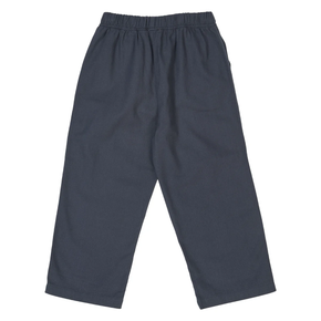 Navy blue pants on a white background