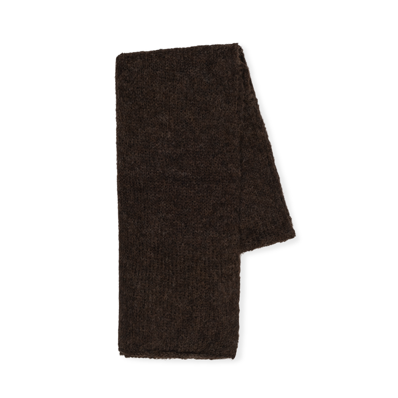 Brown shawl on a white background