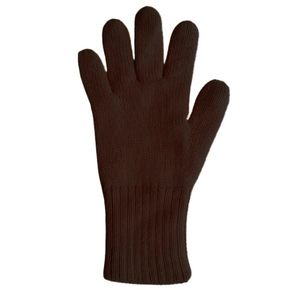 Brown glove on a white background