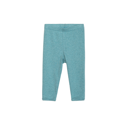 Teal leggings on a white background