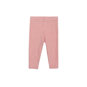 Pink baby leggings on a white background