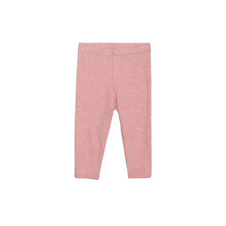 Pink baby leggings on a white background