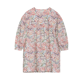 Floral patterned dress on a white background