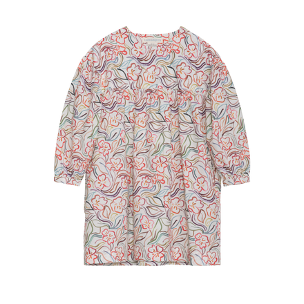Floral patterned dress on a white background
