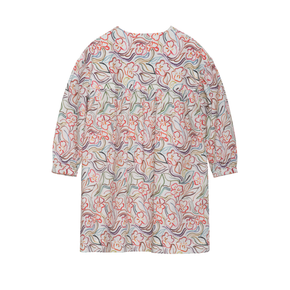 Floral patterned dress on a white background